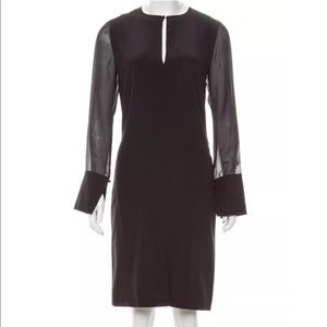 Givenchy Black Silk Sheath Dress